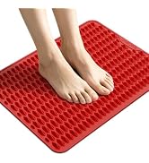 ONECOLE Acupressure Mat for Foot Massage, Silicone Foot Reflexology Mat | Portable Feet Mat for P...