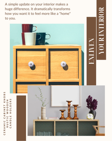 Ceramic Door Knobs; Candle Holders