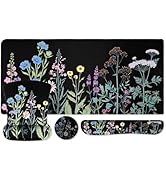 MOSISO Keyboard Mouse Pad Set, Large Gaming Mousepad&amp;Keyboard Wrist Rest&amp;Mouse Pad with Wrist Res...