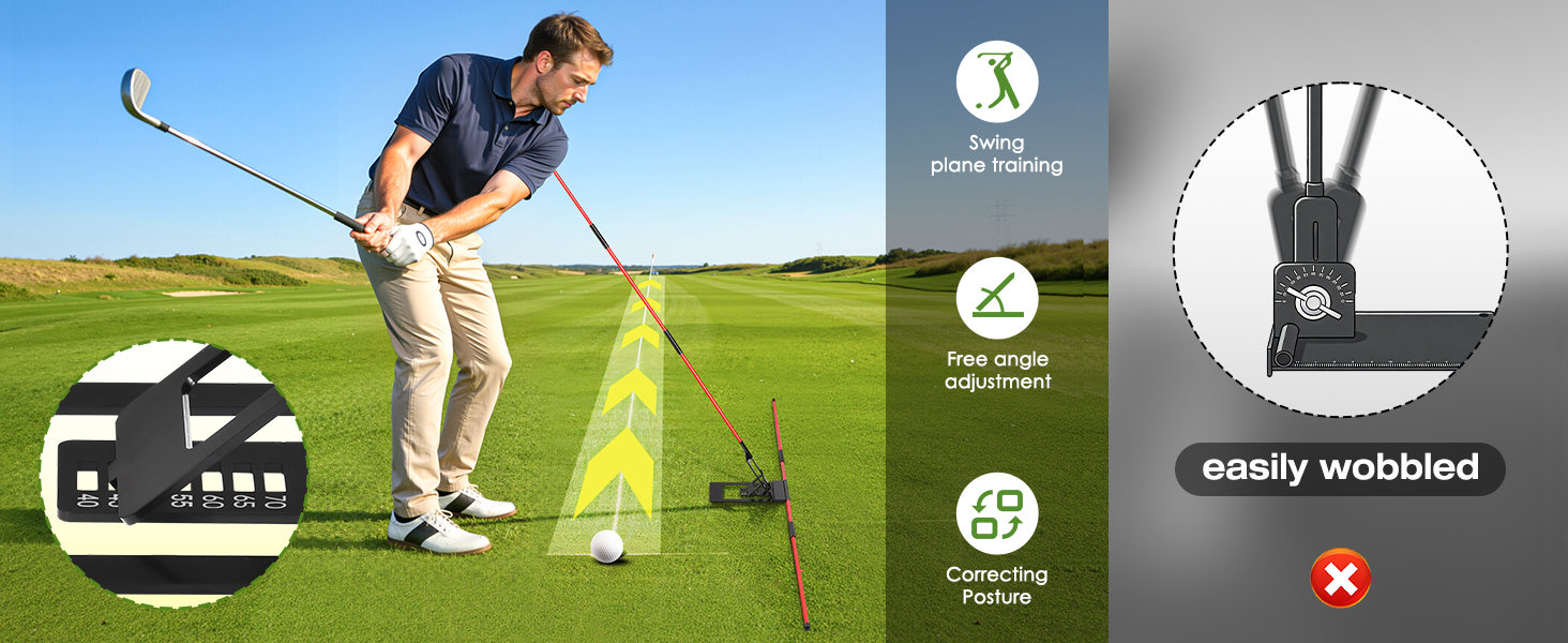 golf alignment sticks