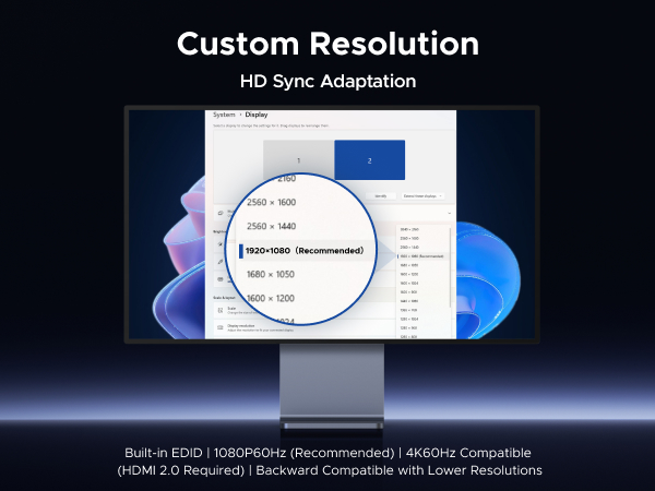 Custom Resolution