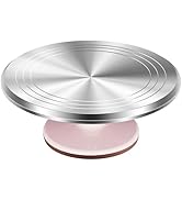 Kootek Aluminium Alloy Revolving Cake Stand 12 Inch Rotating Cake Turntable for Cake, Cupcake Dec...