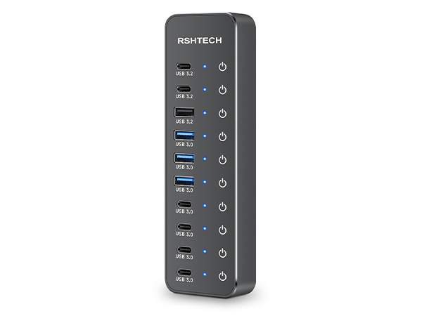 10 ports usb 3.2 gen 2 hub