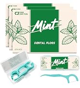 Code Junction Travel Dental Floss Picks, Fresh Mint Flavor, Flosser for Adults, 120 Count (3 Boxe...