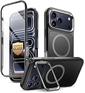 i-Blason Ares for iPhone 17 Pro Max Case with Stand [9H Tempered Glass Screen Protector][MagSafe ...