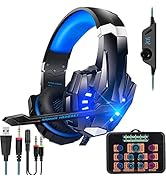Voice Changer Gaming Headset with Mic for Xbox One,PC,PS4,Over-Ear Headphones with Volume Control...