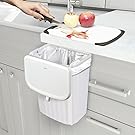 small hanging trash can for easy scrap disposal