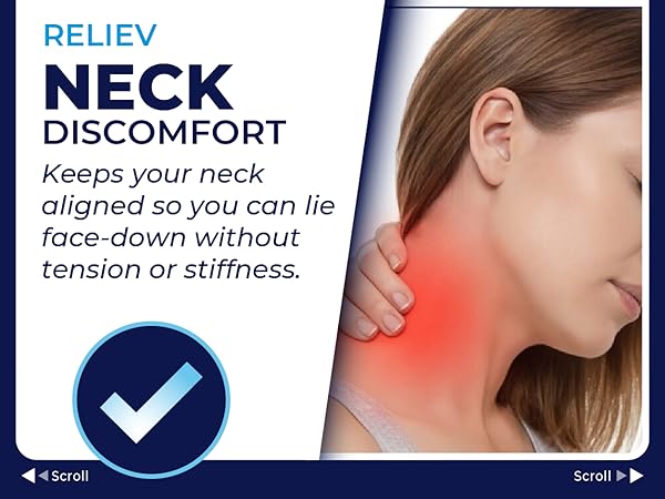 spa facials, lash and brow treatments Premium memory foam massage pillow for bed with ergonomic faci