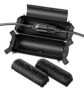 Flemoon [3 Pack] Outdoor Extension Cord Safety Cover with Waterproof Seal, Weatherproof Electrica...
