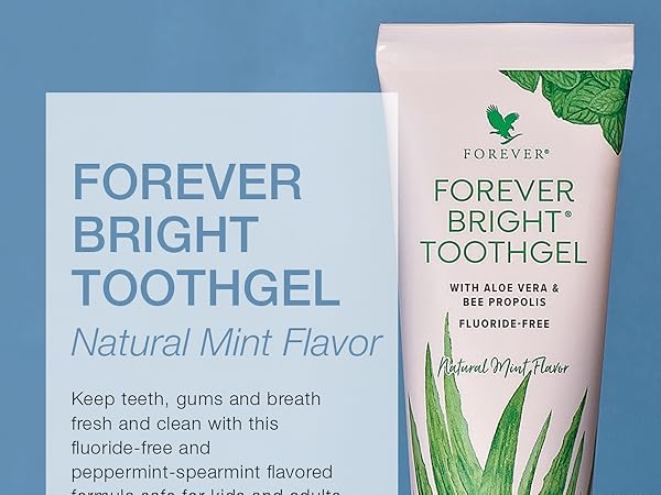 aloe vera toothpaste forever toothgel products fluoride free teeth gums dental propolis fresh clean