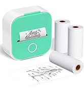 Ponek Bluetooth Thermal Mini Printer - T02 Portable Mini Sticker Printer Machine, Receipt Printer...