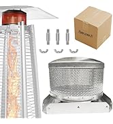 Patio Heater Burner Emitter Screen &amp; Base 4-Sided Pyramid Patio Heater Replacement Parts 304 Stai...