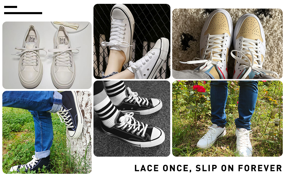 LACE ONCE, SLIP ON FOREVER