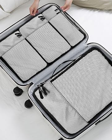 WTREE Lightweight Packing Cubes Travel Organizer Set