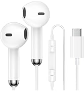 for iPhone 17 Pro Max USB C Wired Earbuds Type C Headphones for iPhone 17Pro 17 Air 16e 16 Pro Ma...