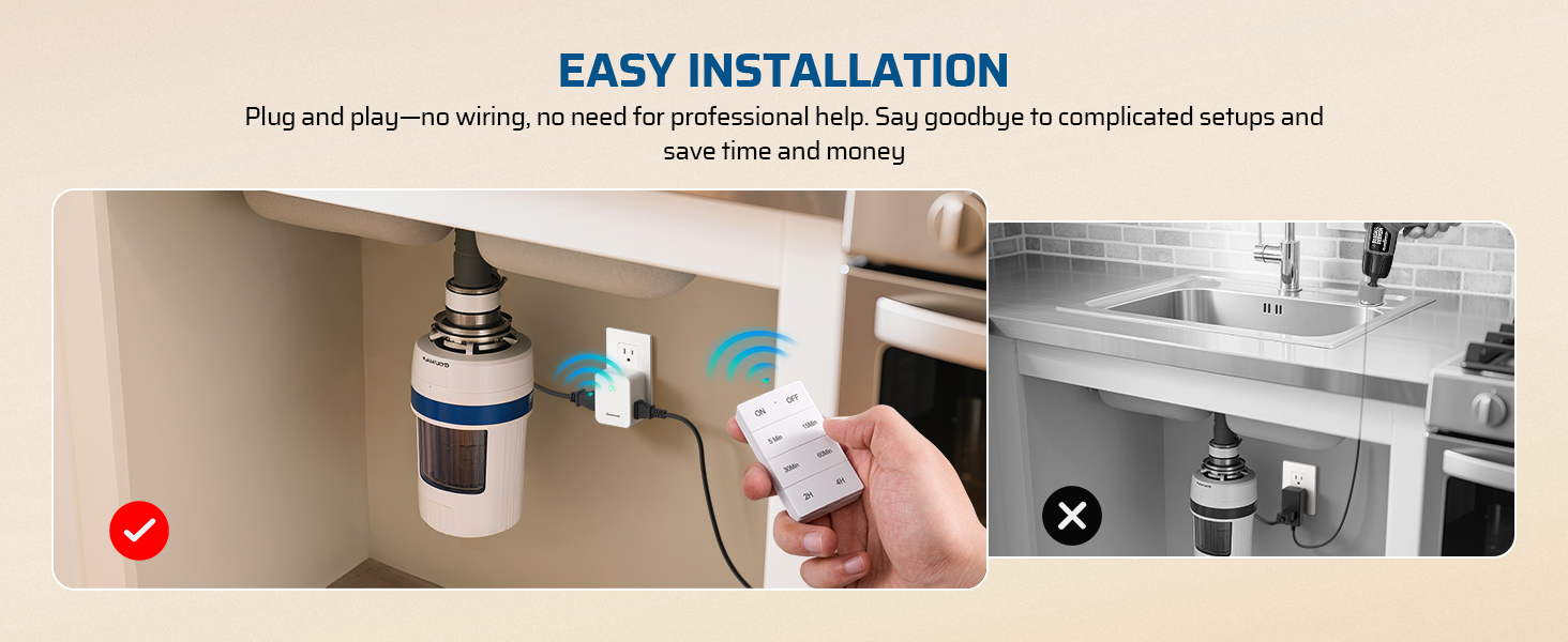wireless remote control outlet