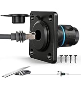 RVSPARK Waterproof Pass Through RJ45 Wall Socket for Starlink Gen3, CAT6 Ethernet Female to Femal...