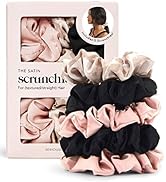 Kitsch Satin Hair Scrunchies for Women, Softer Than Silk Scrunchies for Hair, Satin Scrunchies fo...