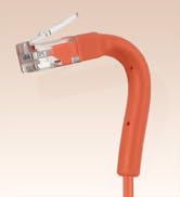 Everest Ultra-Slim Cat6A Ethernet Patch Cable 0.5ft (10-Pack) Orange - 0.5ft Cat6 Patch Cables - ...