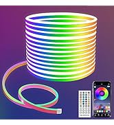 Lucienstar 32.8FT Neon Rope Lights, Control with App/Remote,Flexible LED Rope Lights,Multiple Mod...
