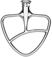 Stainless Steel Flat Beater for KitchenAid Mixer, Paddle Attachment for Tilt-Head Stand Mixer Fit...