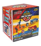 Stomp Rocket Original Stomp Rescue Racers - Dueling Race Cars for Kids - 1 Firetruck, 1 Police Ca...