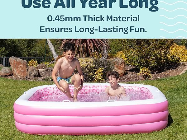 Family pool pink- 6