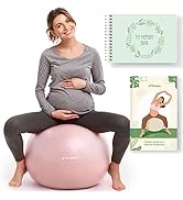 Trideer Pregnancy Ball Birthing Ball, 1.7mm Extra Thick Yoga Ball for Maternity, Labor Birth, Exe...