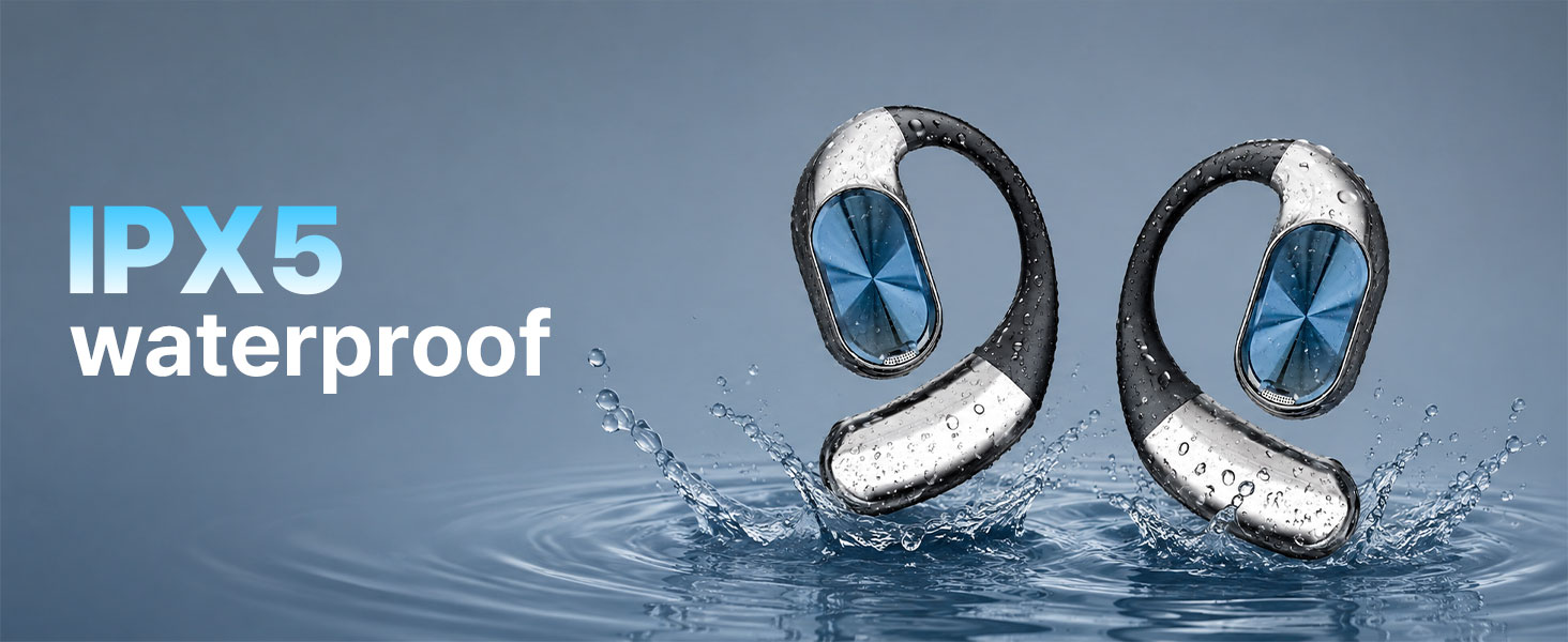 wireless earbuds open ear;open ear headset;on ear earbuds;open earbuds wireless bluetooth
