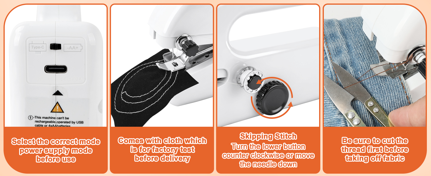 Mini Handheld Sewing Machine