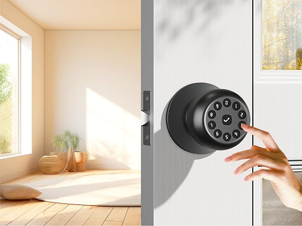 Door Knob With Keypad