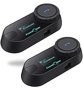 Motorcycle Helmet Communication System T-COM SC 2Pack, 2-Way 800M Universal Helmet Bluetooth 5.0 ...
