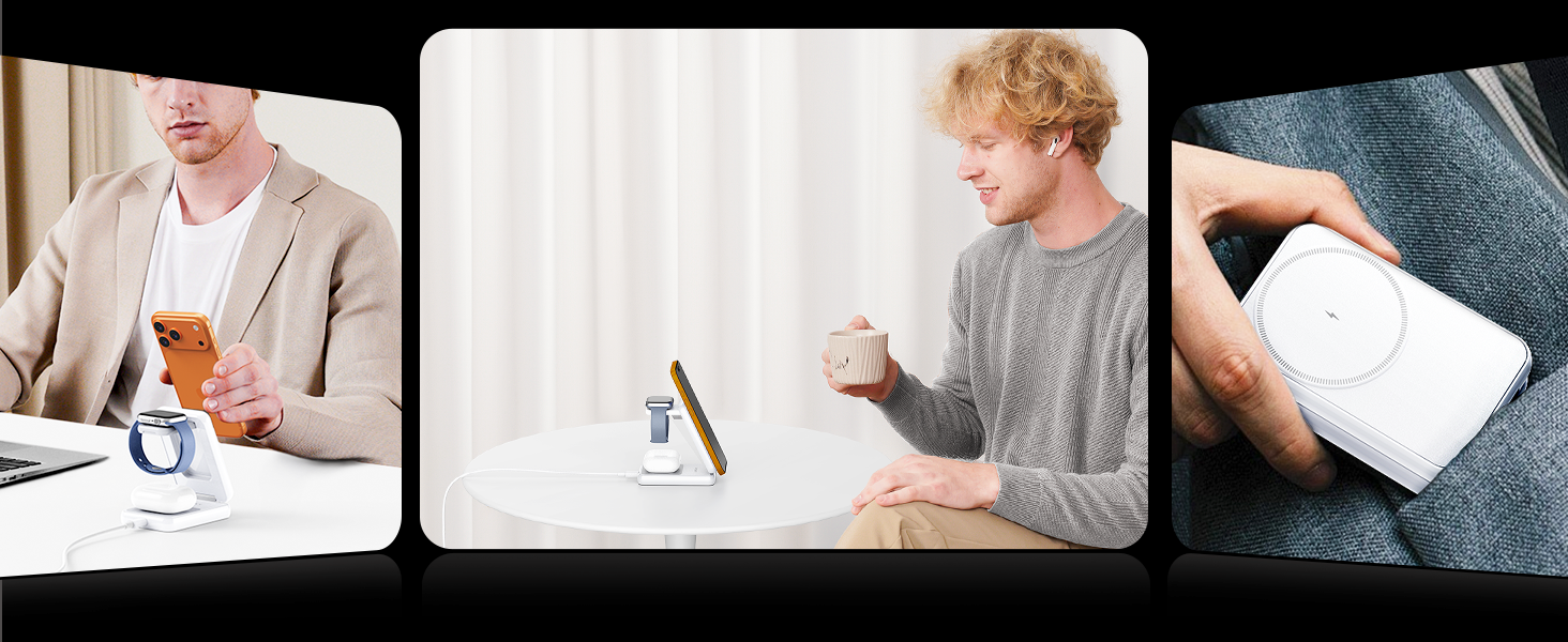 Foldable Wireless Charging Station