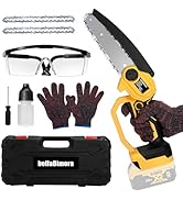 6 Inch Mini Chainsaw Cordless Compatible with Dewalt 20V MAX Battery(Battery not Included), Porta...