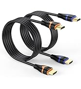 ApoJodly 4K HDMI Cable 6.6FT 2-Pack, HDMI to HDMI Cable High Speed HDMI Cord 2.0 Ultra HD 4K@60Hz...
