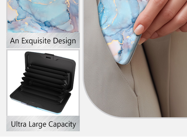 credit card holder mini aluminum wallet women rfid blocking wallets slim metal hard case wallet