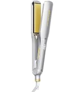 SHEGLAM Hair Straightener 1.5 inch Sleek Chic Wide Glide, 10 Million Negative Ion Flat Iron, 60s ...