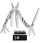 NexTool 14-in-1 Multi-Tool, Stainless Steel Multitool Pliers with 80Cr14Mov Pocket Knife, 2 Safet...