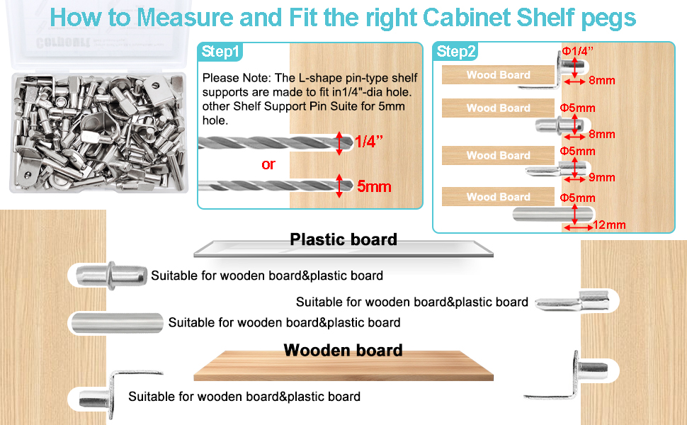 shelf pins