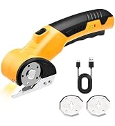 HomeBeyond High Speed Cardboard Cutter, Box Cutter Fabric Scissor with Safety Lock, LED Light &amp; R...