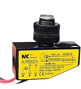 TWTADE Photoelectric Switch DC 12V 24V 36V 48V Control Light Auto ON Off Dusk to Dawn Photocell S...