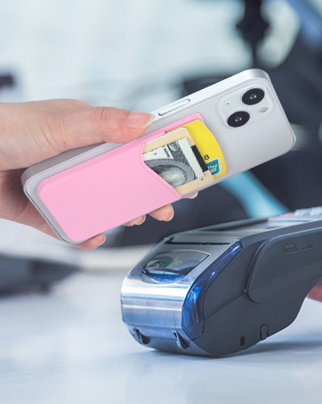 Silicone phone wallet