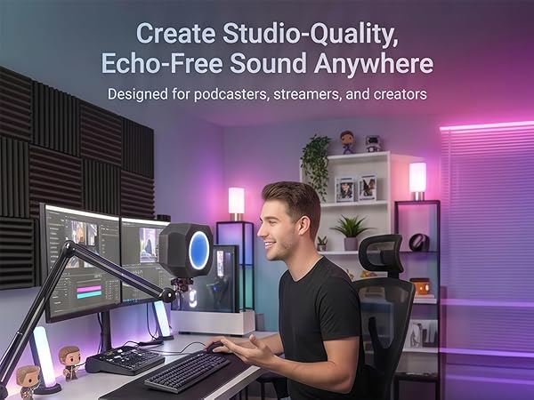 microphone isolation shield