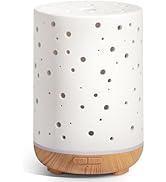 InnoGear Essential Oil Diffuser, 150ml Ceramic Diffuser Ultrasonic Air Diffusers Humidifier Cool ...