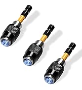 ELEAD 3-Piece Quick Change Bit Holder, 1/4" Magnetic Hex Shank Drill Bit Adapter for Screws, Nuts...