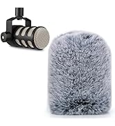 Rode PodMic Pop Filter, Furry Microphone Cover Wind and Noise Reduction, Microphone Covers Foam C...