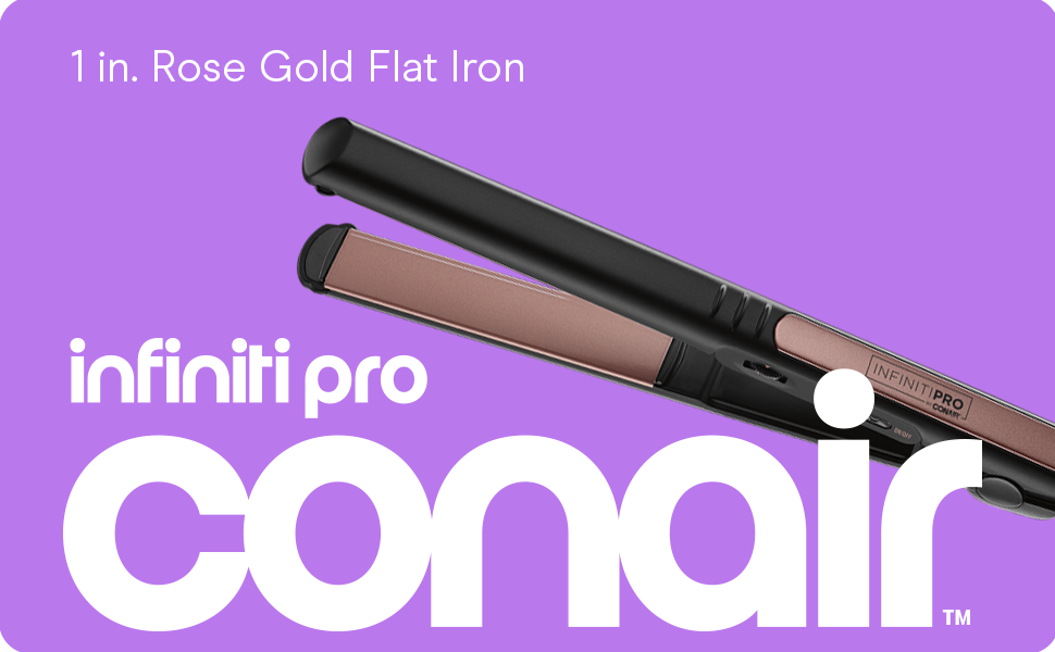 Infiniti Pro Conair 1 inch rose gold flat iron