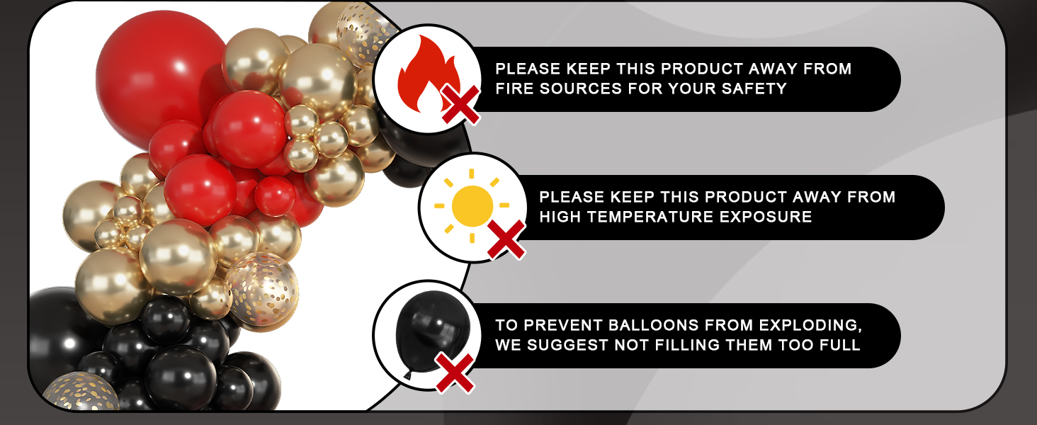 black balloon arch kit