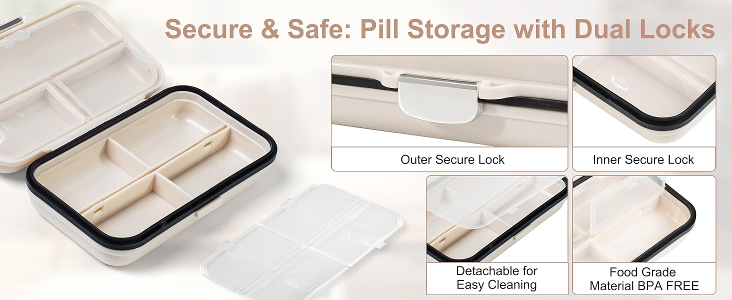 Pill Organizer with labels