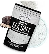 Italian Black Truffle Sea Salt, Natural Black for Soups and Sauces, Smooth &amp; Rich Truffle Infused...